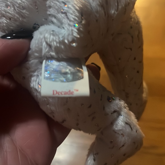 Ty Beanie Babies 2002 " Decade" 10th Anniversary White Bear Plush 9" Retired - Picture 7 of 12
